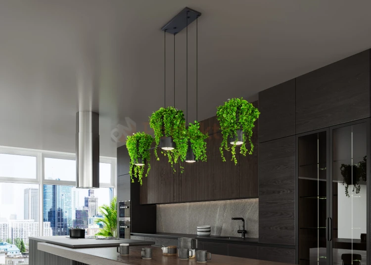 Lampa wisząca KUKKIA CZARNA TH.004CZ Sollux