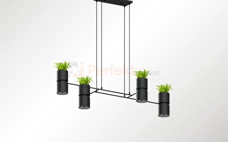 Lampa wisząca KUKKIA CZARNA TH.004CZ Sollux