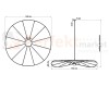 Lampa wisząca ESKOLA 140 CZARNA TH.012CZ Sollux