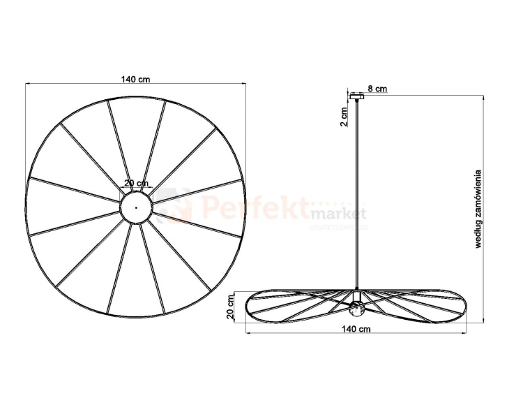 Lampa wisząca ESKOLA 140 CZARNA TH.012CZ Sollux