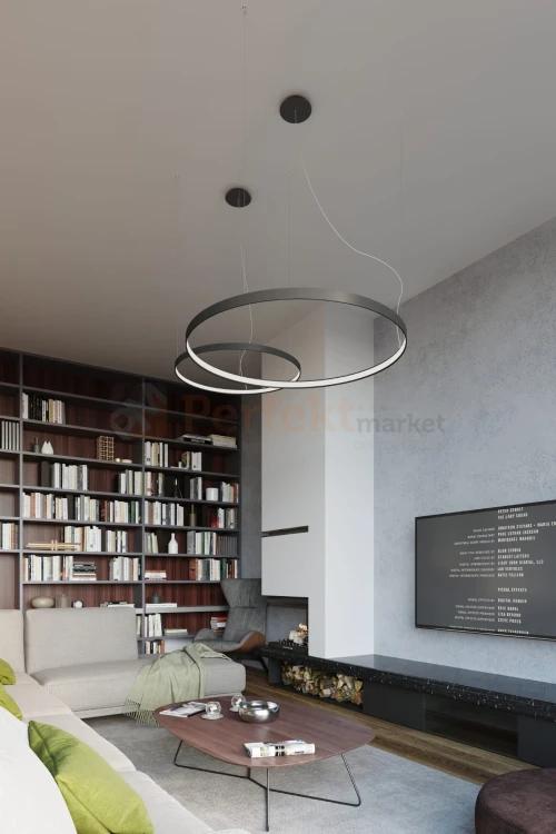 Żyrandol RIO 80 LED czarny TH.101 Sollux