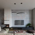 Żyrandol RIO 80 LED czarny TH.101 Sollux