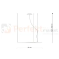Żyrandol RIO 80 LED czarny TH.101 Sollux