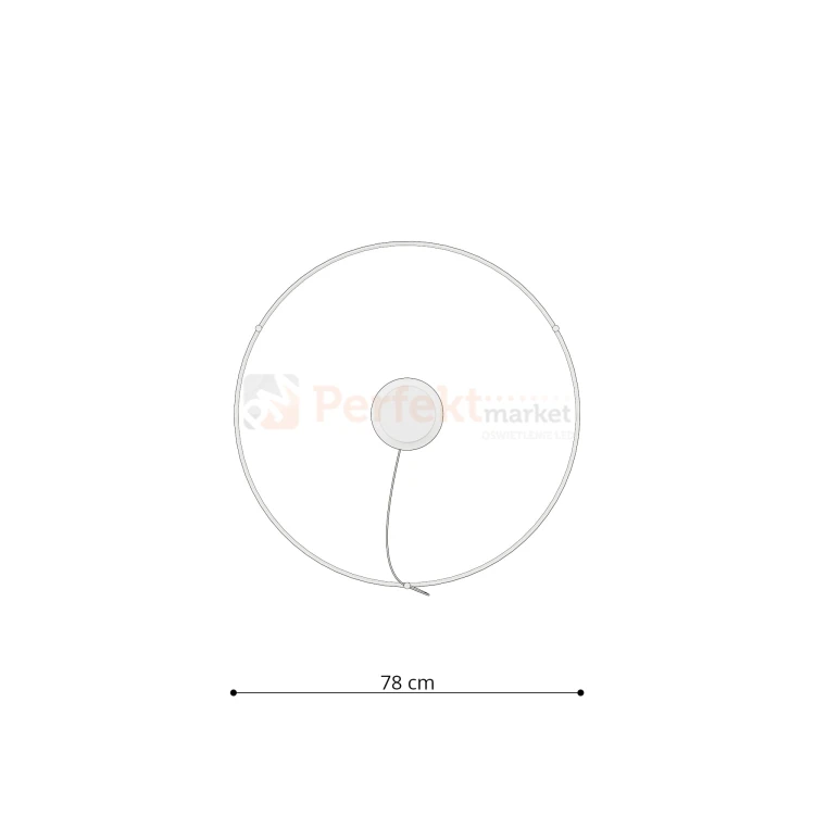 Żyrandol RIO 80 LED czarny TH.101 Sollux
