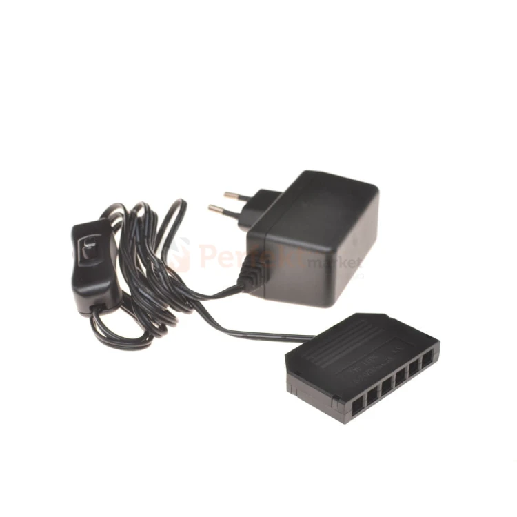 zasilacz LED meblowy wtyczkowy z rozdzielaczem dystrybutorem i wyłącznikiem perfekmtarket.jpg