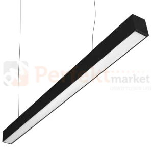 Lampa wisząca LED liniowa czarna 120 cm Samsung chip 2w1