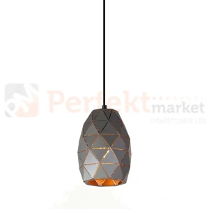 Italux Harley  MDM-3480/1 GR+GD lampa wisząca grafitowa, złoty szampański