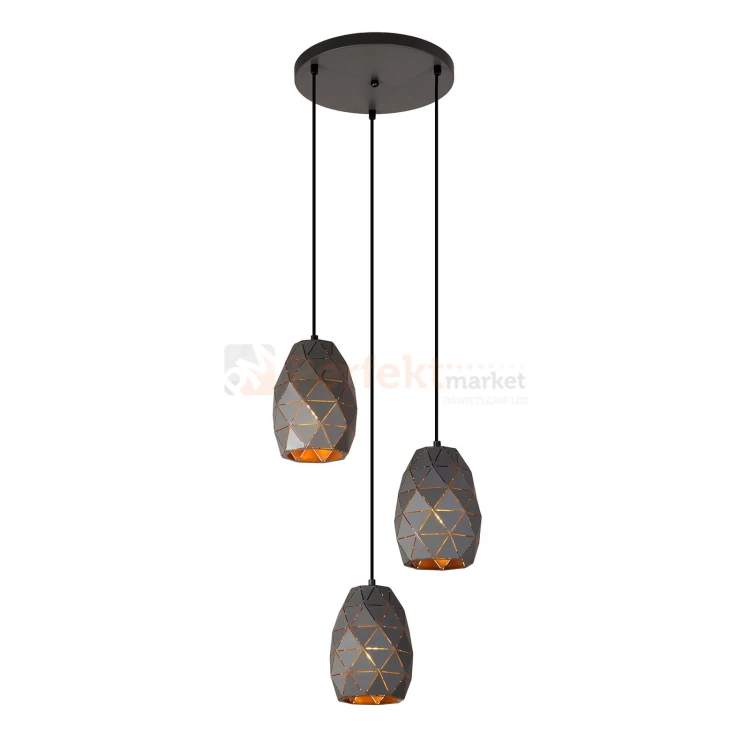 Italux Harley  MDM-3480 3A GR+GD lampa wisząca grafitowa, złoty szampański.jpg