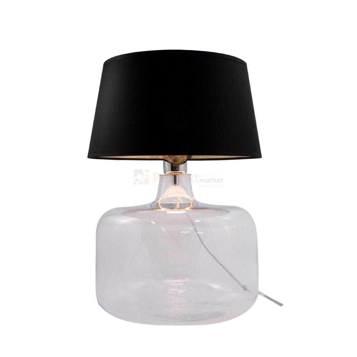 Lampa stołowa szklana czarny klosz BATUMI TRANSPARENT 5529BKGO zuma line lightperfektmarket.jpg