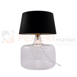 Lampa stołowa szklana czarny abażur  BATUMI 5529BKGO