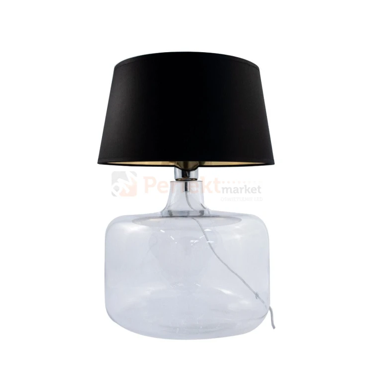 Lampa stołowa szklana czarny klosz BATUMI TRANSPARENT 5529BKGO zuma line perfektmarket.jpg