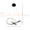 LAMPA WISZĄCA CAPPIO BLACK 36W LED ML6771