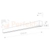9612 Oprawa oświetleniowa kinkiet długi biały LED STRAIGHT WALL LED WHITE L size perfekt market.jpg
