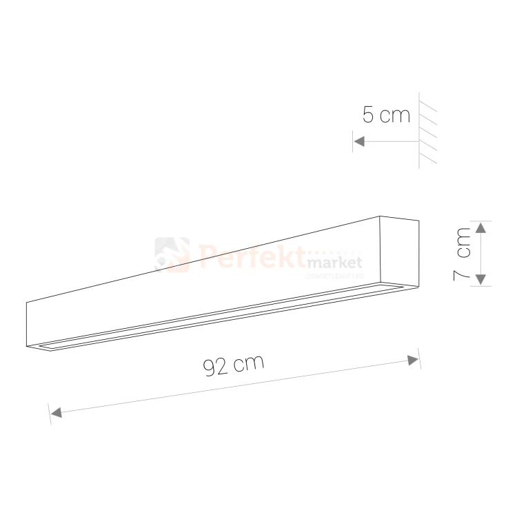 9611 Oprawa oświetleniowa kinkiet długi biały LED STRAIGHT WALL LED WHITE m size.jpg
