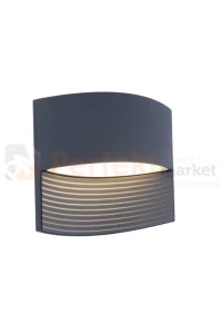 Lutec lampa zewnętrzna elewacyjna kinkiet LED LOTUS 11W 500lm 3000K antracyt IP54 5193201118