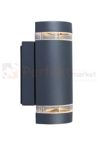 Lutec lampa ścienna elewacyjne kinkiet FOCUS 2xGU10 antracyt IP44 5604011118