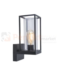 Lutec lampa zewnętrzna elewacyjna FLAIR 1xE27 czarna IP44 5288801012