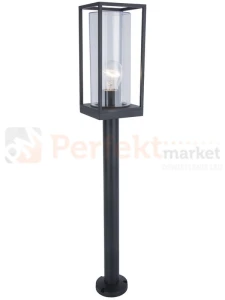 Lutec lampa ogrodowa stojąca słupek 75cm FLAIR 1xE27 czarny IP44 7288801012