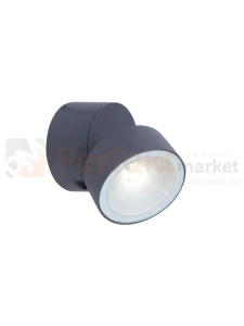 Lutec oprawa elewacyjna kinkiet LED regulowany TRUMPET 8W 600lm 4000K antracyt IP54 5626101125