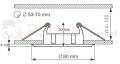 Sufitowe oprawy halogenowe LED