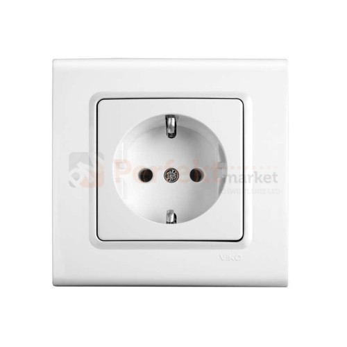 gniazdo schuko viko panasonic linnera biały prosty oświetlenie_led biała perfektmarket perfekt_market 90450008