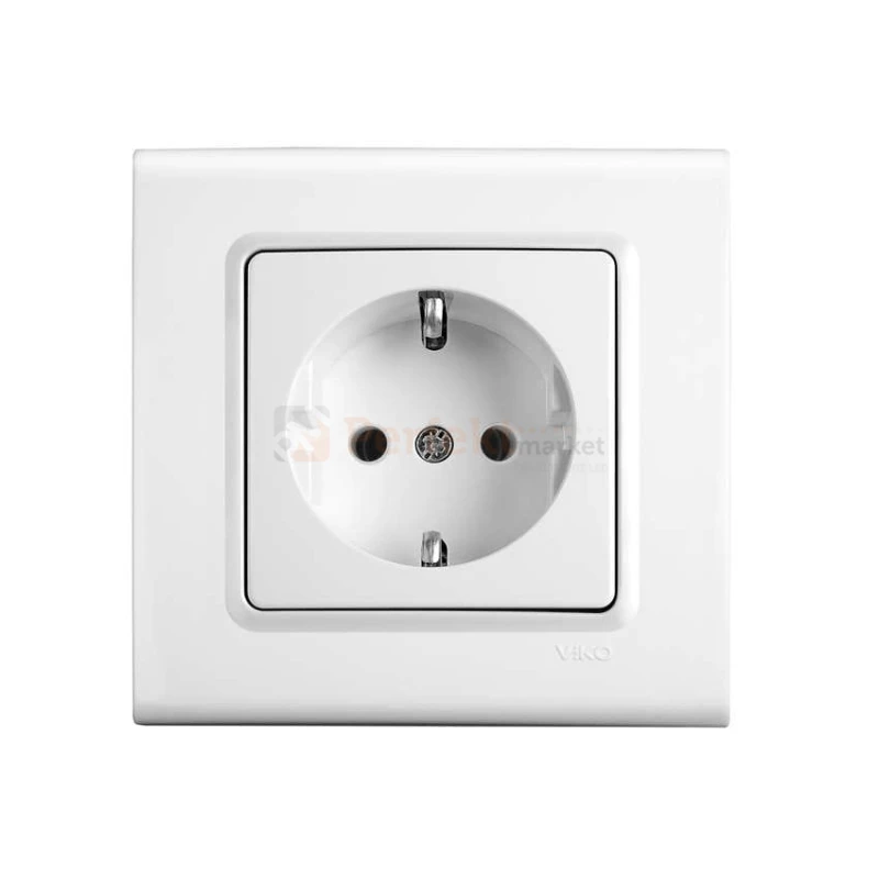 gniazdo schuko viko panasonic linnera biały prosty oświetlenie_led biała perfektmarket perfekt_market 90450008