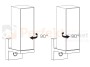 Lampa zewnętrzna ścienna LED z czujnikiem 13W 3000K Lutec CUBA 5193811118 regulacja.jpg