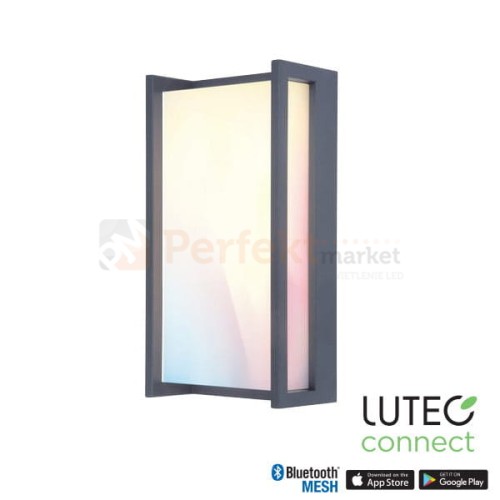 Kinkiet lampa zewnętrzna SMART LED RGB CCT Lutec QUBO 5193004118.jpg