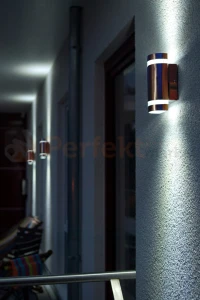 Lutec kinkiet ścienny zewnętrzny LED FOCUS 2xGU10 stal szczotkowana IP44 5604021001
