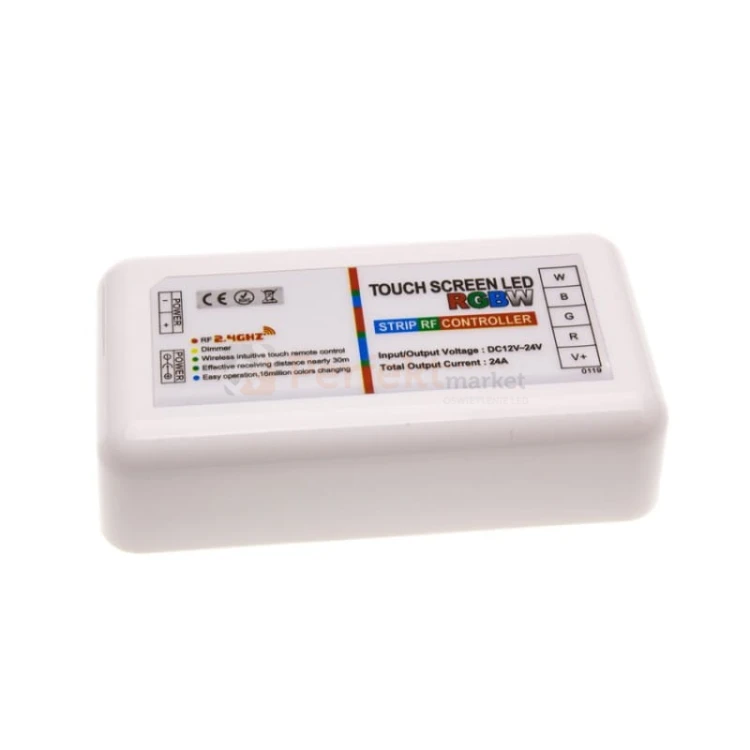 sterownik led RGBW z pilotem radiowy biały pilot odbiornik ID-2077 perfektmarket.jpg