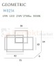 MAXLIGHT W0234 KINKIET LED GEOMETRIC BIAŁY - NOWY