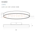 MAXLIGHT C0192 LAMPA SUFITOWA HARD