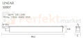MAXLIGHT S0007 LAMPA DO SZYNOPRZEWODU LINEAR TRACK BLACK 18W 4000K