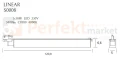 MAXLIGHT S0008 LAMPA DO SZYNOPRZEWODU LINEAR TRACK BLACK 36W 4000K