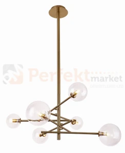 Lampa wisząca LOLLIPOP mosiądz szklane kule MAXLIGHT P0294