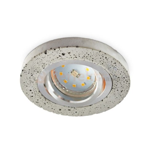 oprawa halogenowa betonowa bari z chromowanym pierscieniem okrągla perfektmarket.jpg