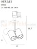 MAXLIGHT S0011 LAMPA SZYNOWA OTIUM II MAX GU10 CZARNA
