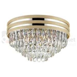 Lampa sufitowa plafon kryształowy złoty glamour Naica C0525-05A-V6B5 Zuma Line