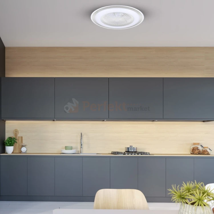 Plafoniera LED ZONDA SILVER 60W z wentylatorem ML6688