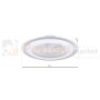 Plafoniera LED ZONDA SILVER 60W z wentylatorem ML6688
