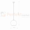 lampa wisząca kula chrom 9056 Oprawa oświetl POLARIS CHROME perfektmarket.jpg