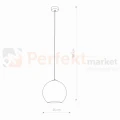 lampa wisząca kula chrom 9056 Oprawa oświetl POLARIS CHROME perfektmarket.jpg