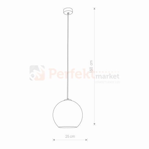 lampa wisząca kula chrom 9056 Oprawa oświetl POLARIS CHROME perfektmarket.jpg