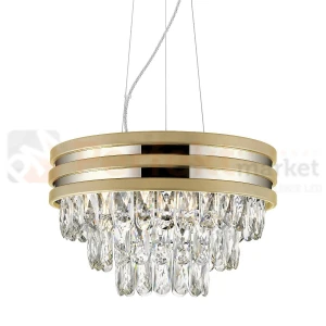 Lampa wisząca złota kryształy Naica P0525-04A-F4V6 Zuma Line