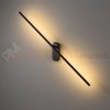 Lampa ścienna kinkiet LED skośny Line 243A Elkim regulowany czarny tuba rura na ścianę