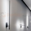 Lampa ścienna kinkiet LED Line 243A Elkim regulowany czarny tuba rura na ścianę barwa neutralna