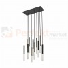 P0461-11L-P7SD ONE LAMPA WISZĄCA CZARNY MAT+ZŁOTA/MATT BLACK+FRENCH GOLD
