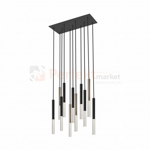 P0461-11L-P7SD ONE LAMPA WISZĄCA CZARNY MAT+ZŁOTA/MATT BLACK+FRENCH GOLD