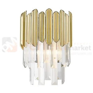 Kinkiet Gladius złoto kryształ Zuma Line W0535-01B-B5J7