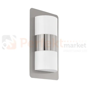 Eglo lampa zewnętrzna kinkiet CISTIERNA 2xE27 stal szczotkowana IP44 98085